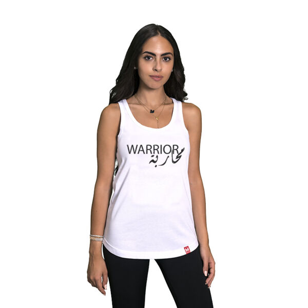 Warrior Womens White Tank Top Thumbnail