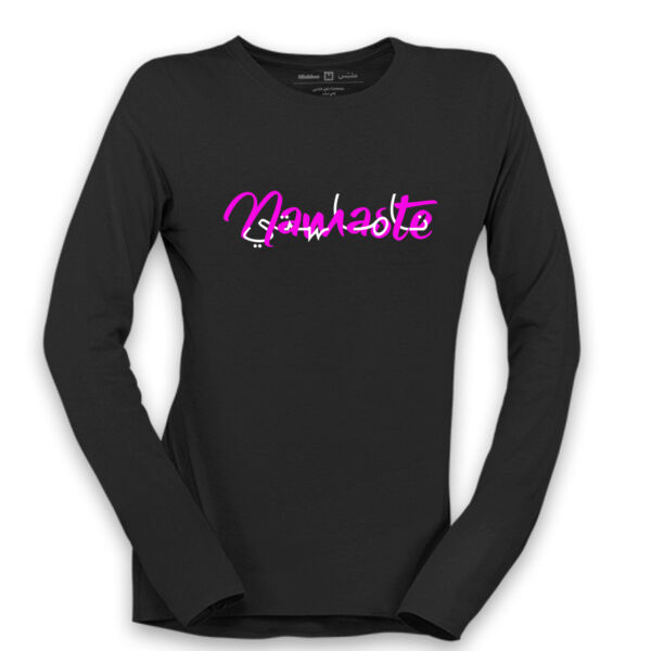 Namaste Womens Long Sleeve Shirt Thumbnail